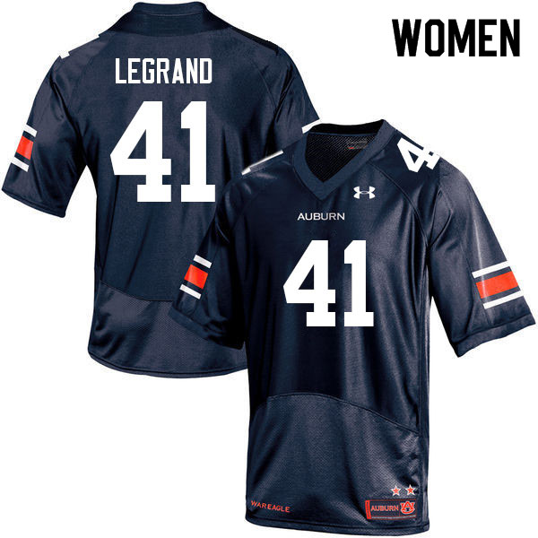 Auburn Tigers Women's Jonathan LeGrand #41 Navy Under Armour Stitched College 2022 NCAA Authentic Football Jersey GKT7674CN